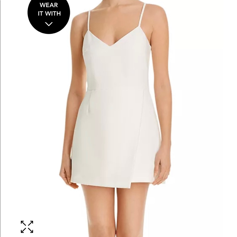 Whisper Sleeveless Asymmetric Hem Mini Dress